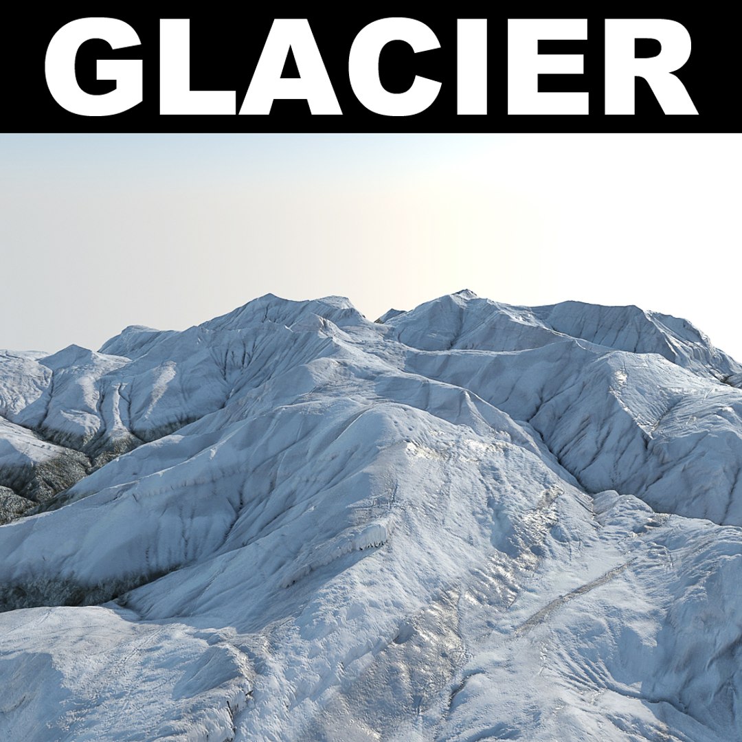3d Glacier 1 Model