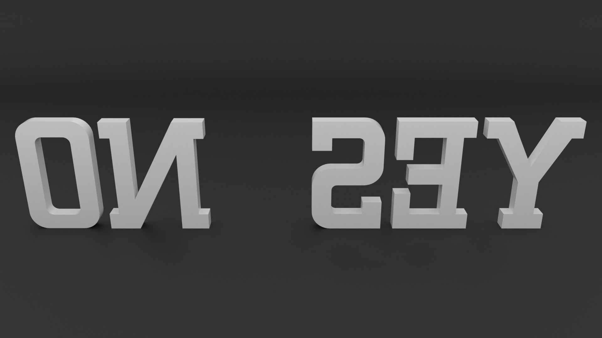 3D Model Yes No Lights - TurboSquid 2250220