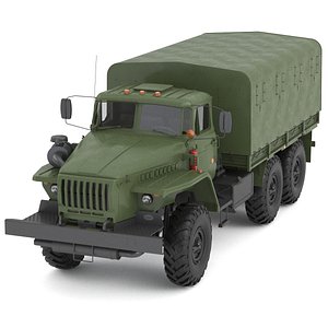 ASSIEME TRUCK URAL 4320 3D model