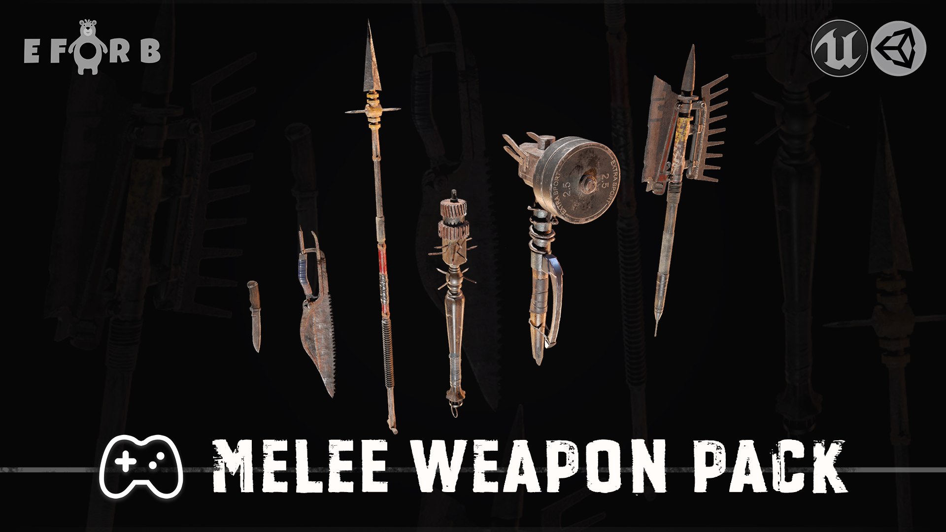 3D melee weapon pack model https://p.turbosquid.com/ts-thumb/7W/LBHybl/kV4ZiPmB/cgtraiderbanner1/png/1559051267/1920x1080/fit_q87/5ff4d2e2c3bef7d34f63757590fb0678da740d38/cgtraiderbanner1.jpg