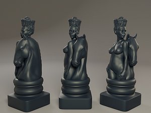 Black Chess Female knight
