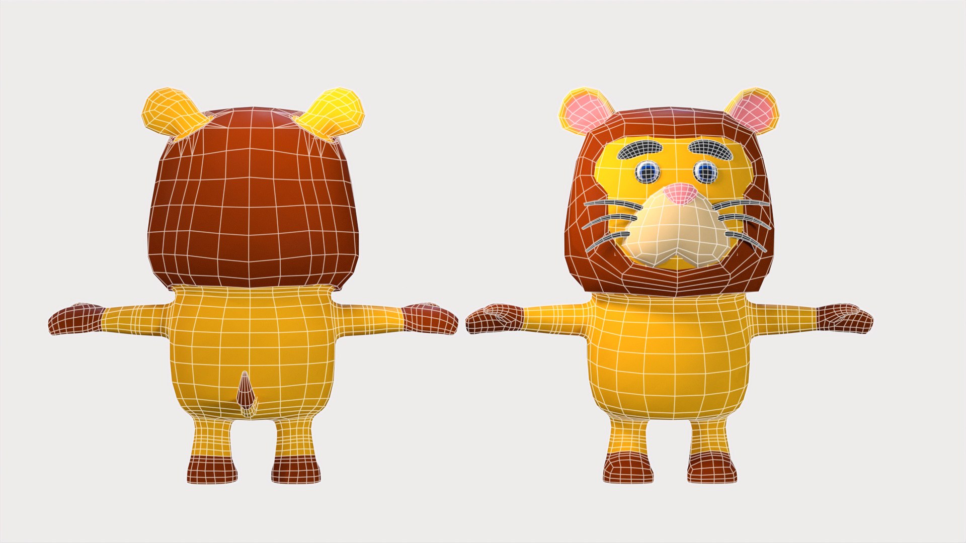 Cartoonish Humanoid Lion Character 3D Model - TurboSquid 2251568