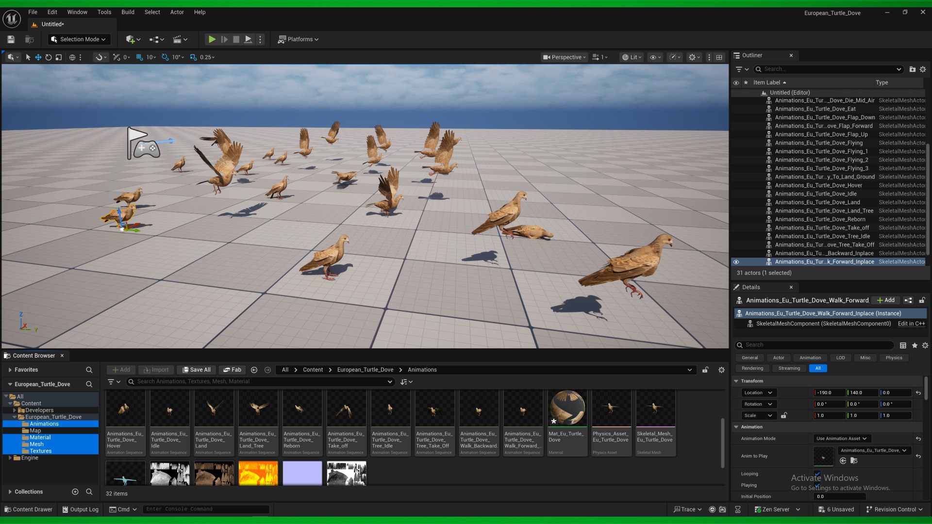 European Turtle Dove Bird 3D https://p.turbosquid.com/ts-thumb/7W/Ryocvn/Dz/unreal_level/png/1759902400/1920x1080/fit_q87/83aa99634ed774381e4fb3afa4b07ceb0cf438a8/unreal_level.jpg