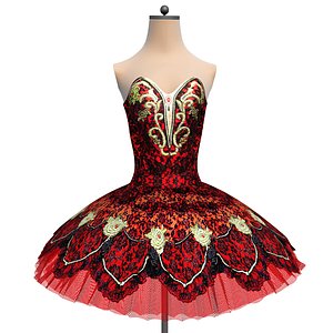 3D tutu ballet carmen costume model