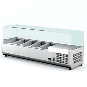 refrigerated saladette 6gn1 4 3D model