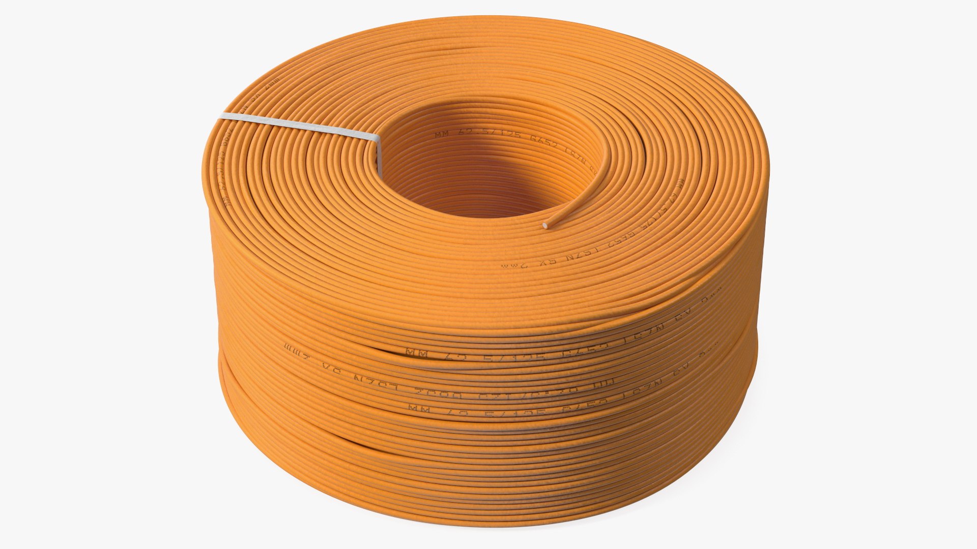 Spool Fiber Optic Cable Orange Modelo 3D TurboSquid 1919137