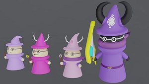 3D Mysterious sorceresses from the forest model