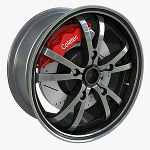 3D model alloy wheel