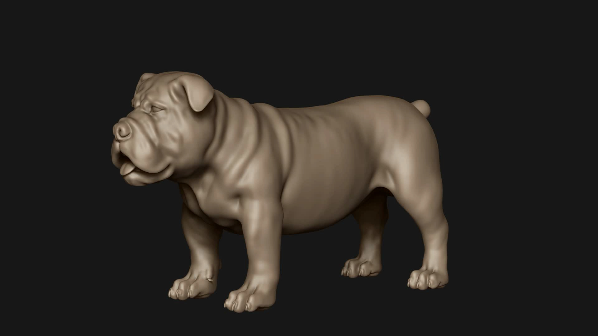 Bulldog Base Mesh 3D Model 3D Model - TurboSquid 1863565