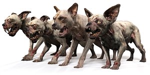 Old Furious Dog Pack 3D model