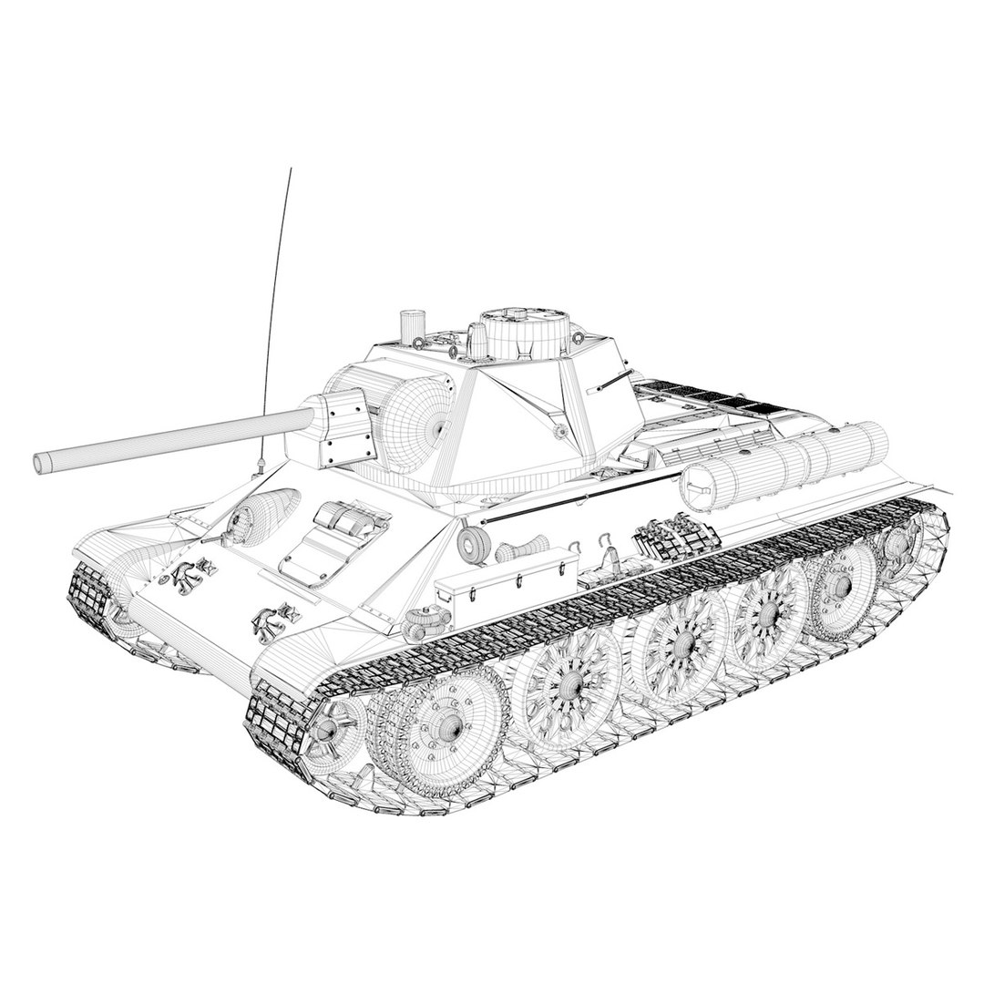 T-34 Tank Coloring Page  Tank drawing, Line art vector, Coloring books