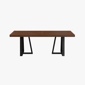 3D model table dining wood