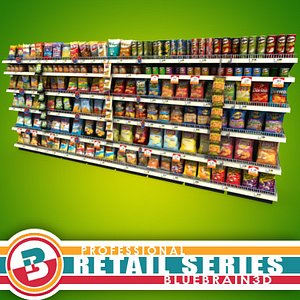 3ds max grocery shelves -