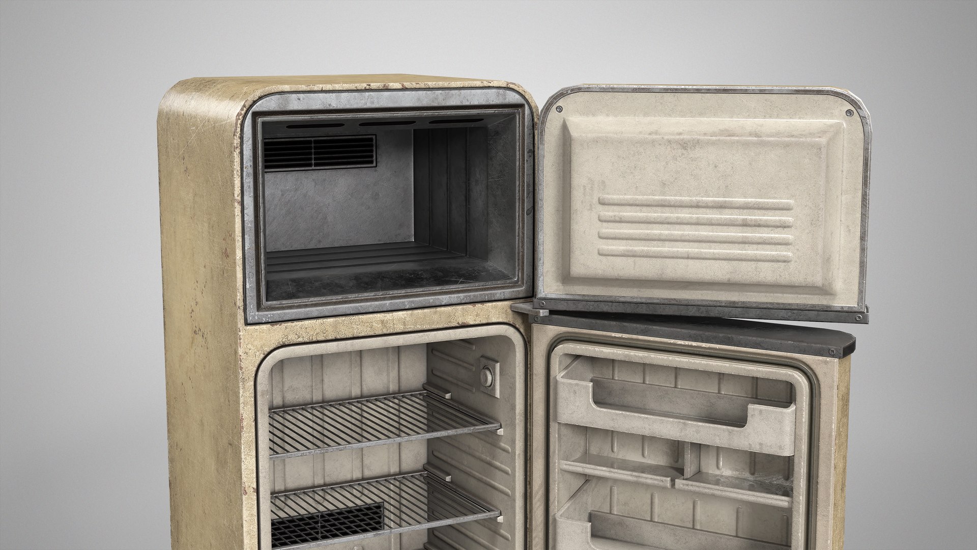 Retro Fridge - Old Kitchen Refrigerator AAA Gameready 3D model https://p.turbosquid.com/ts-thumb/7W/t2nYGB/MF/5/jpg/1789481311/1920x1080/fit_q87/22848e4d67fb2efa572e979ae71dc3acbd0155df/5.jpg