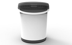 bucket litre food 3d model