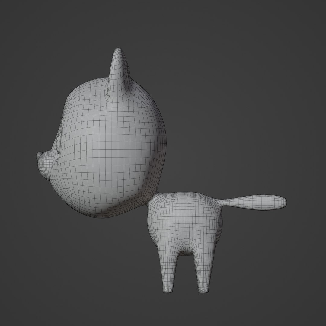 3D cartoon character cat model - TurboSquid 1992670