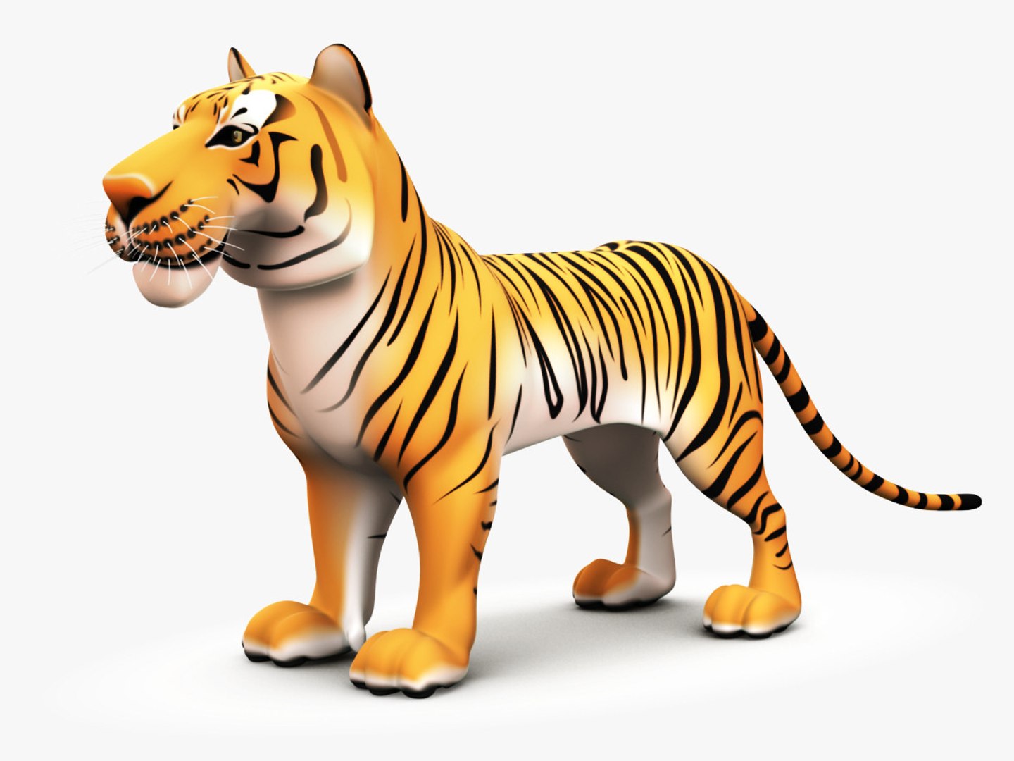 OBJ file TIGER DOWNLOAD Bengal TIGER 3d model animated for blender