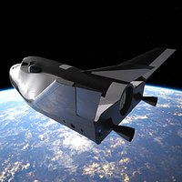Compact Orbital Shuttle Flying Form Simplified
