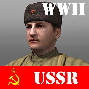 Soviet Soldier and Ppsh 41 WWII