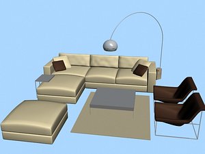 set furniture 3d model