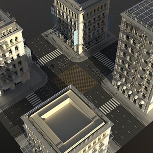 city intersection model