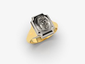 3D ring jesus