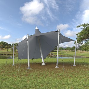 Tensile Fabric Tent Grey