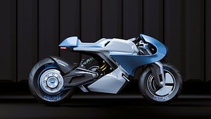 3D Sci-Fi Racing Bike model