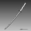 3d katana weapon model