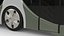 Concepto Futurista Autobús Eléctrico Verde