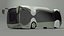 Concepto Futurista Autobús Eléctrico Verde