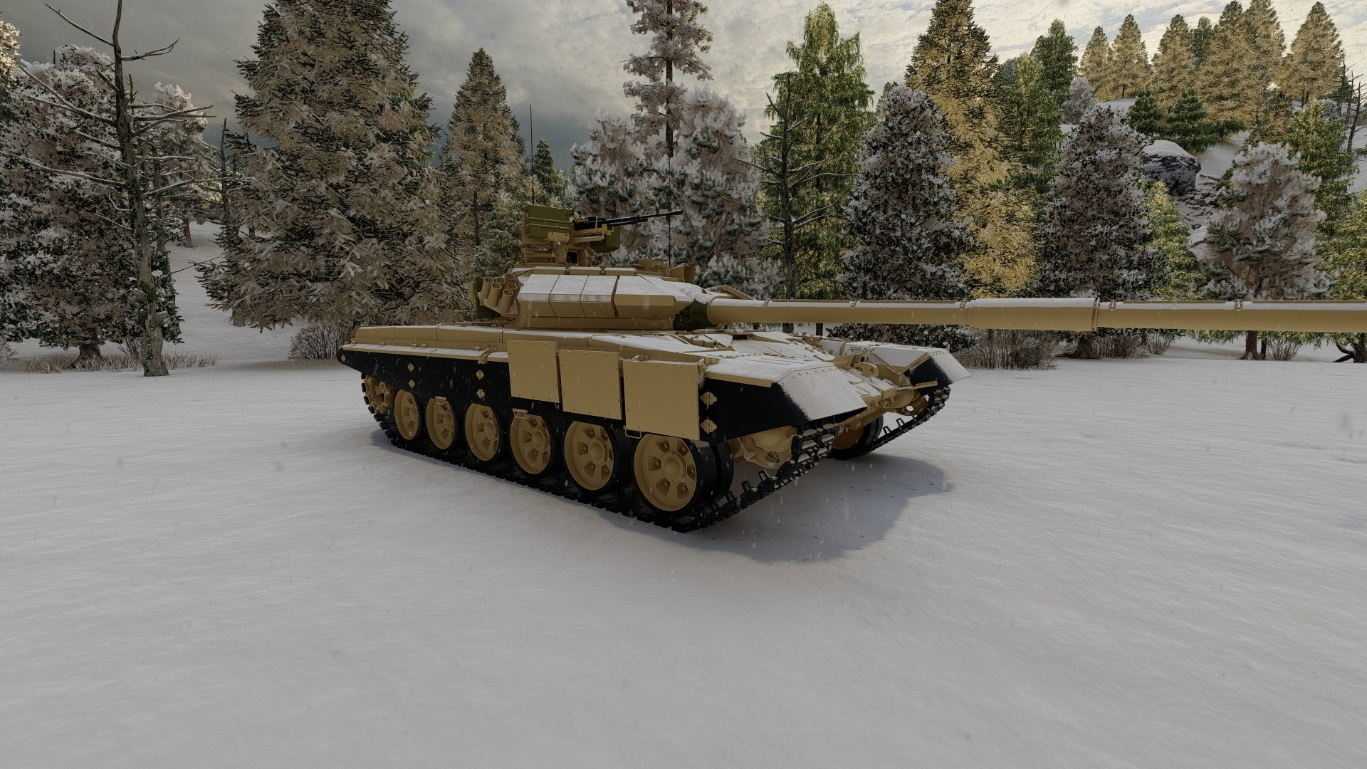 3D Model Tank T-90 - TurboSquid 2268817