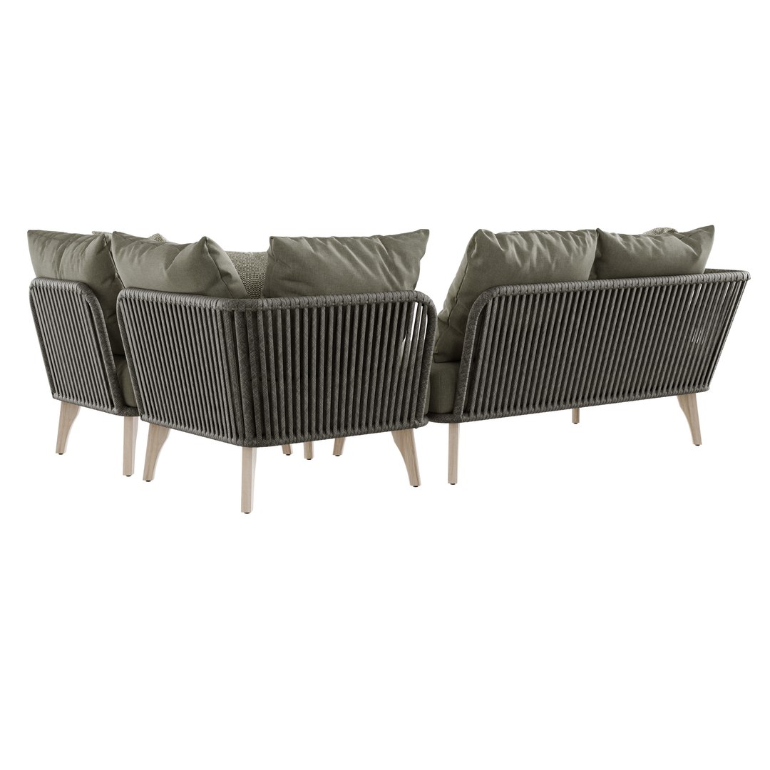 3D Santander Sofa Modular - TurboSquid 1690677