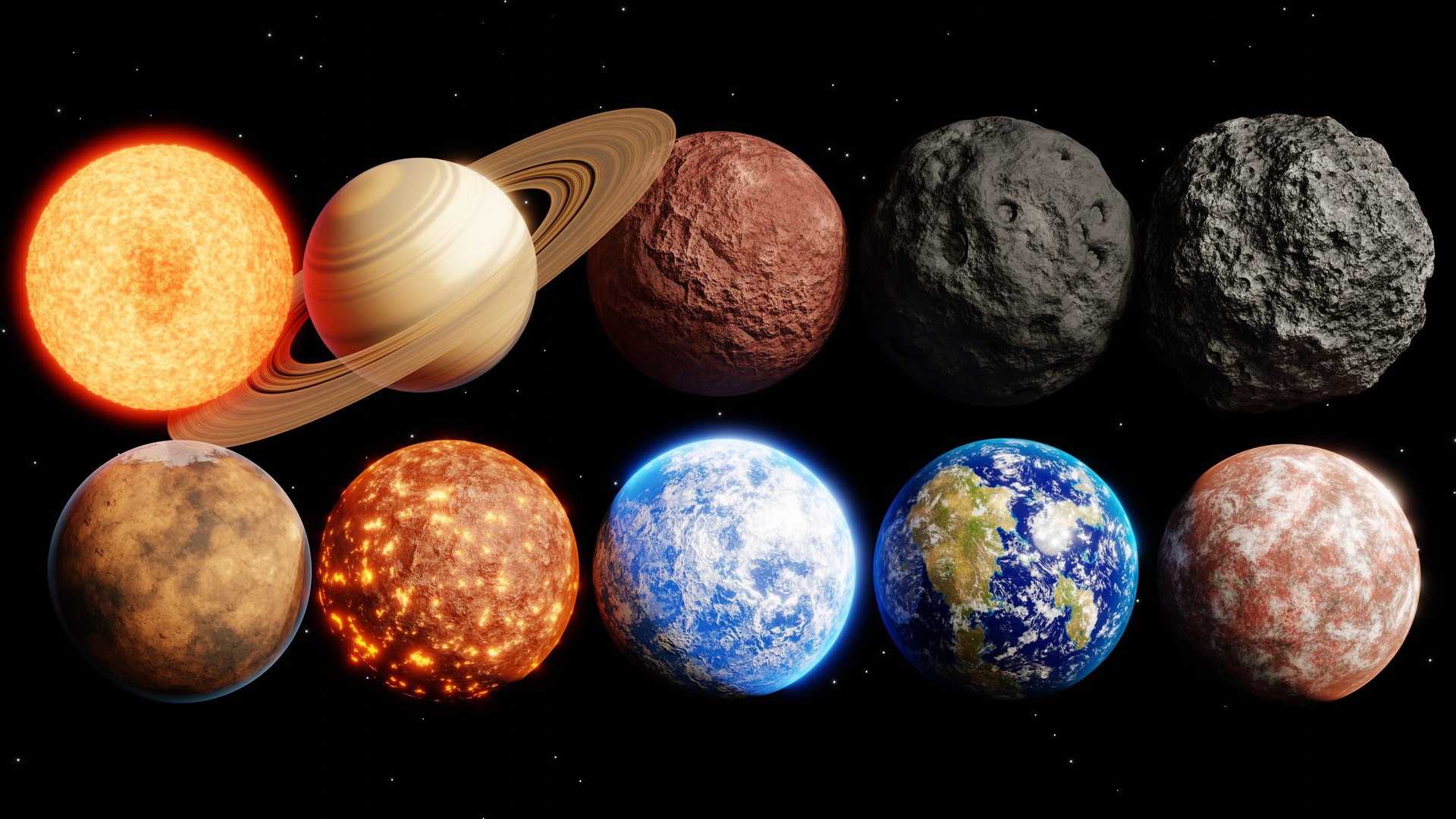 Procedural Planet Material Pack 1 3D Model - TurboSquid 2361031