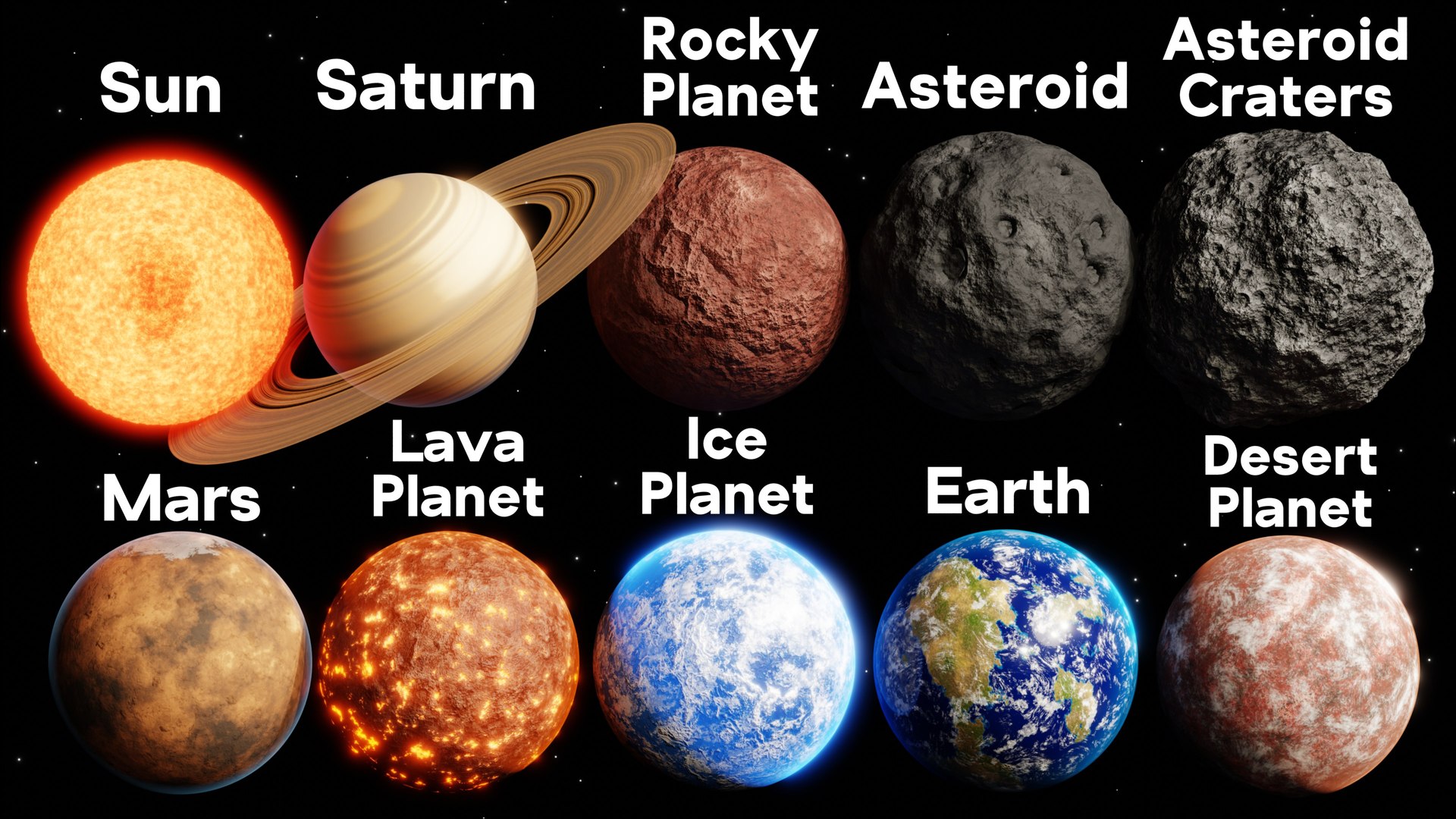 Procedural Planet Material Pack 1 3D Model - TurboSquid 2361031
