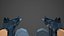 Preparada para metralhadora AWS estilizada Low Poly Mobile