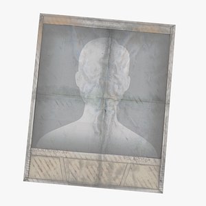Vintage Old Polaroid Photo Frame 3D model