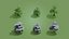 Cartoon game ready trees pack