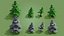 Cartoon game ready trees pack