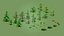 Cartoon game ready trees pack