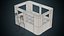3D model Plastic Crate 1 Basic