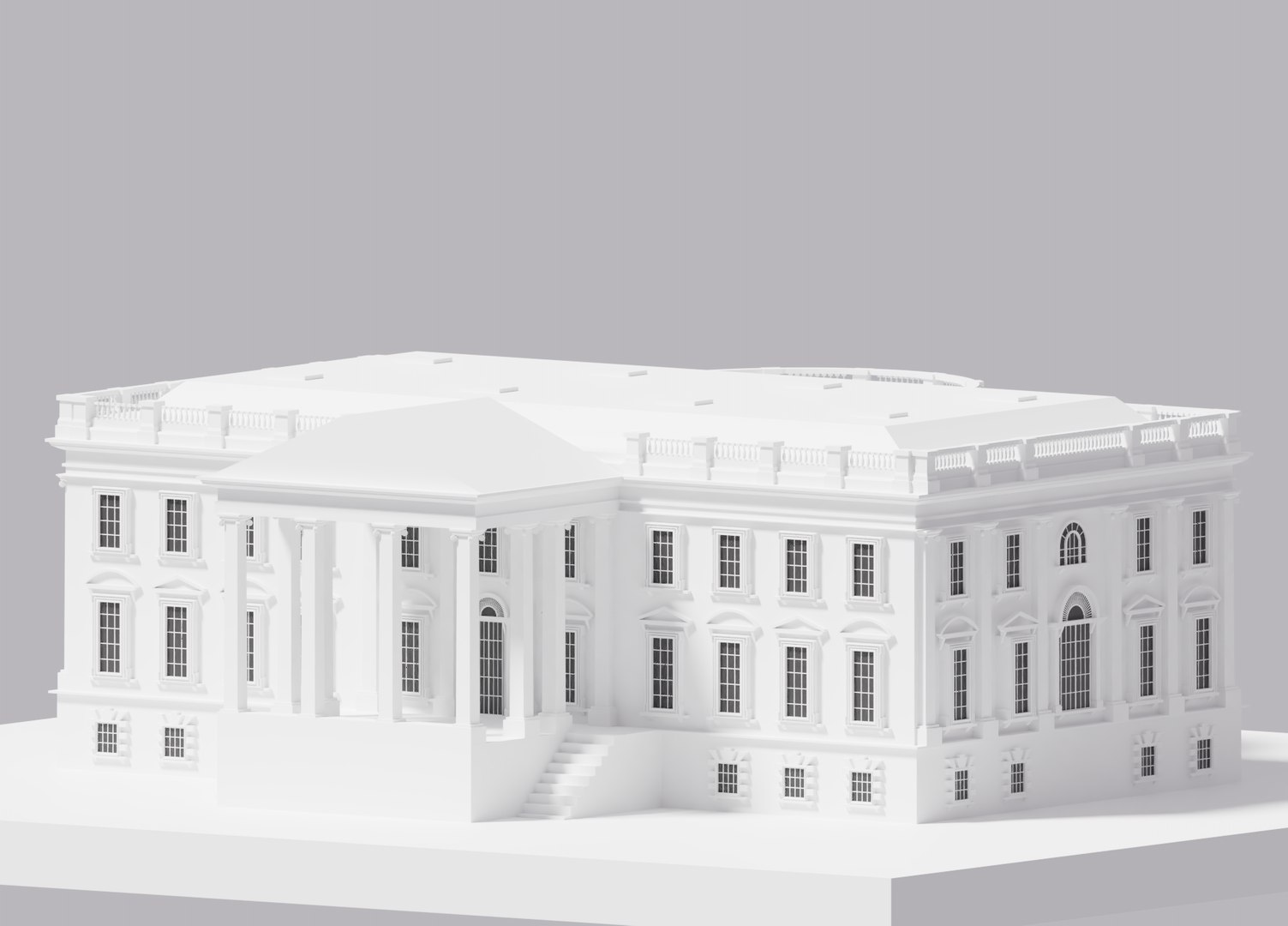 3D White House - TurboSquid 1585367
