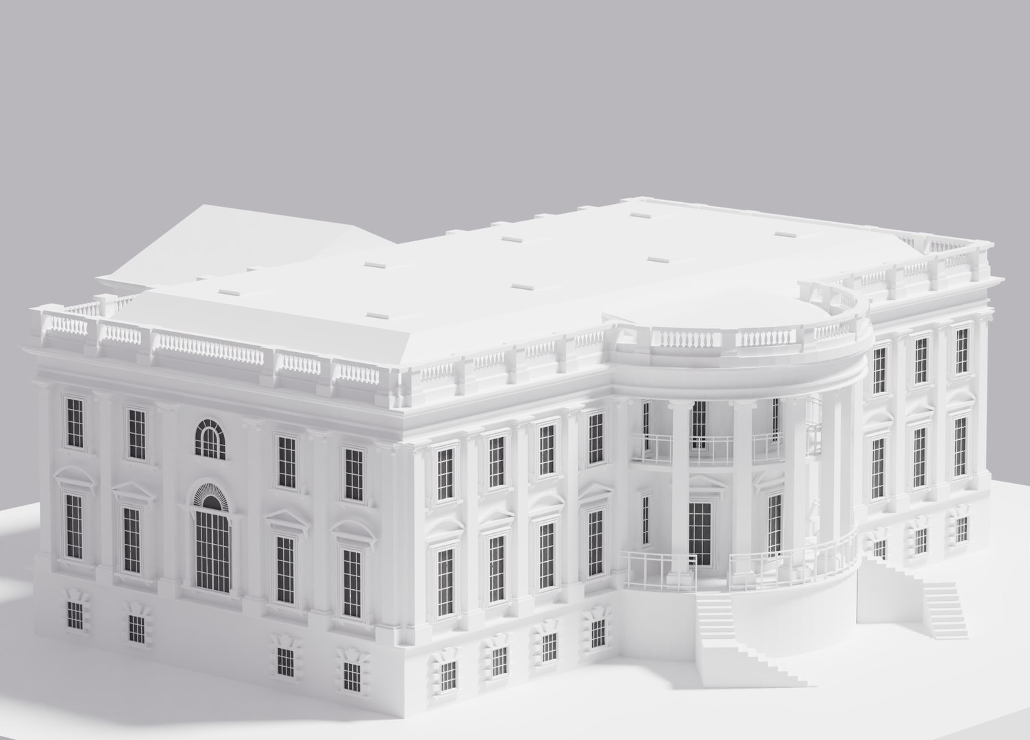 3D White House - TurboSquid 1585367
