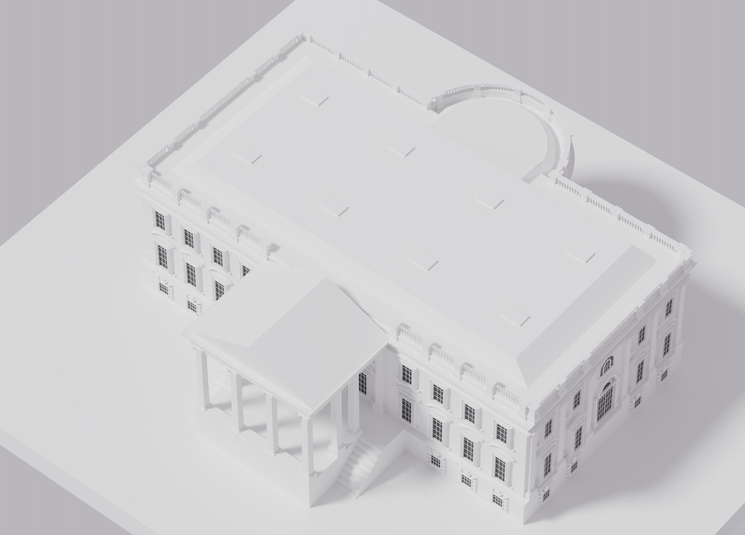 3D White House - TurboSquid 1585367