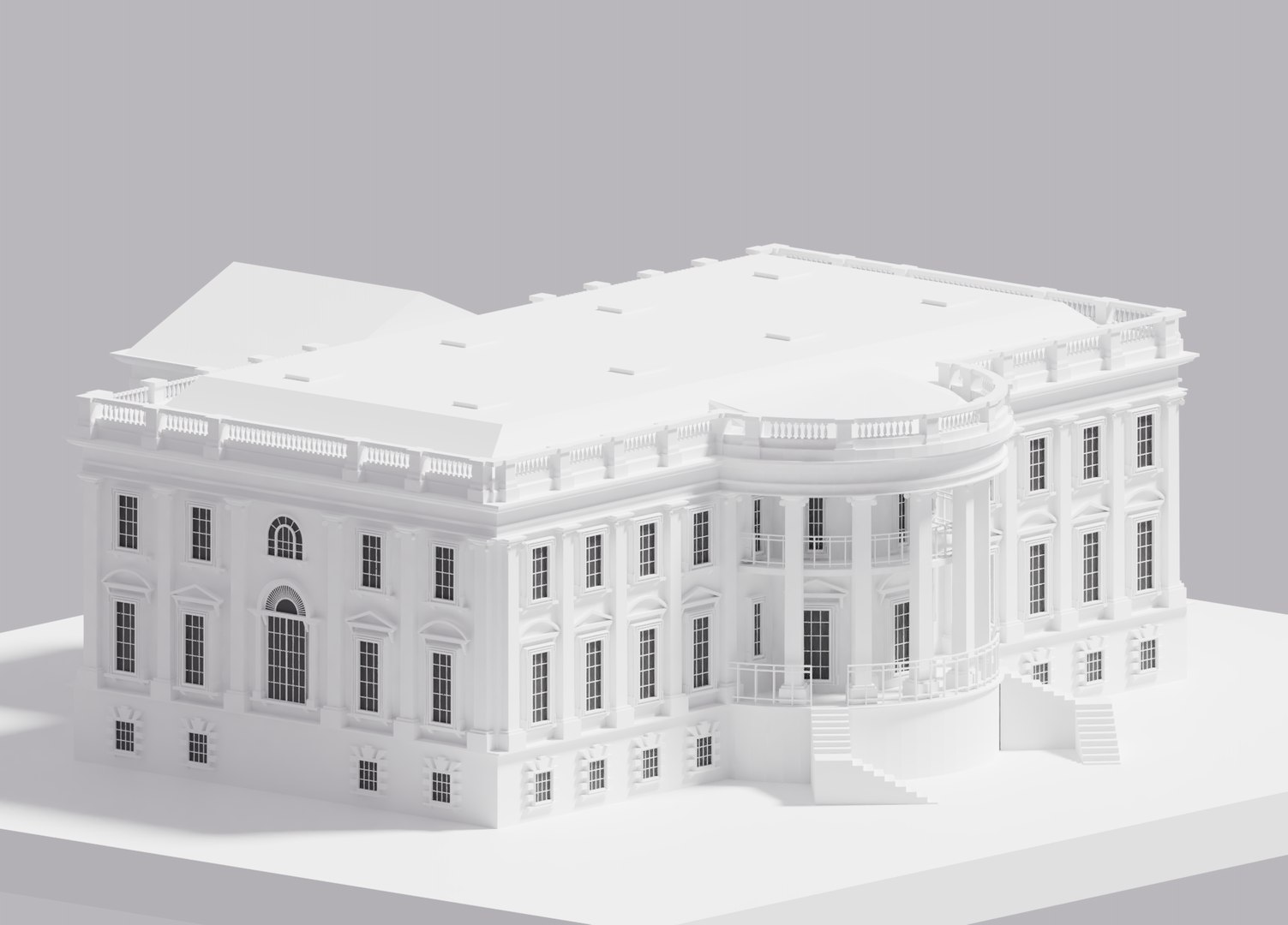 3D White House - TurboSquid 1585367