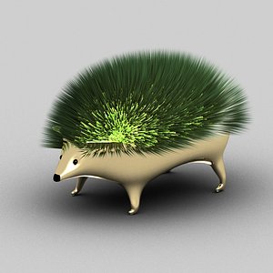 3D decorative hedgehog model