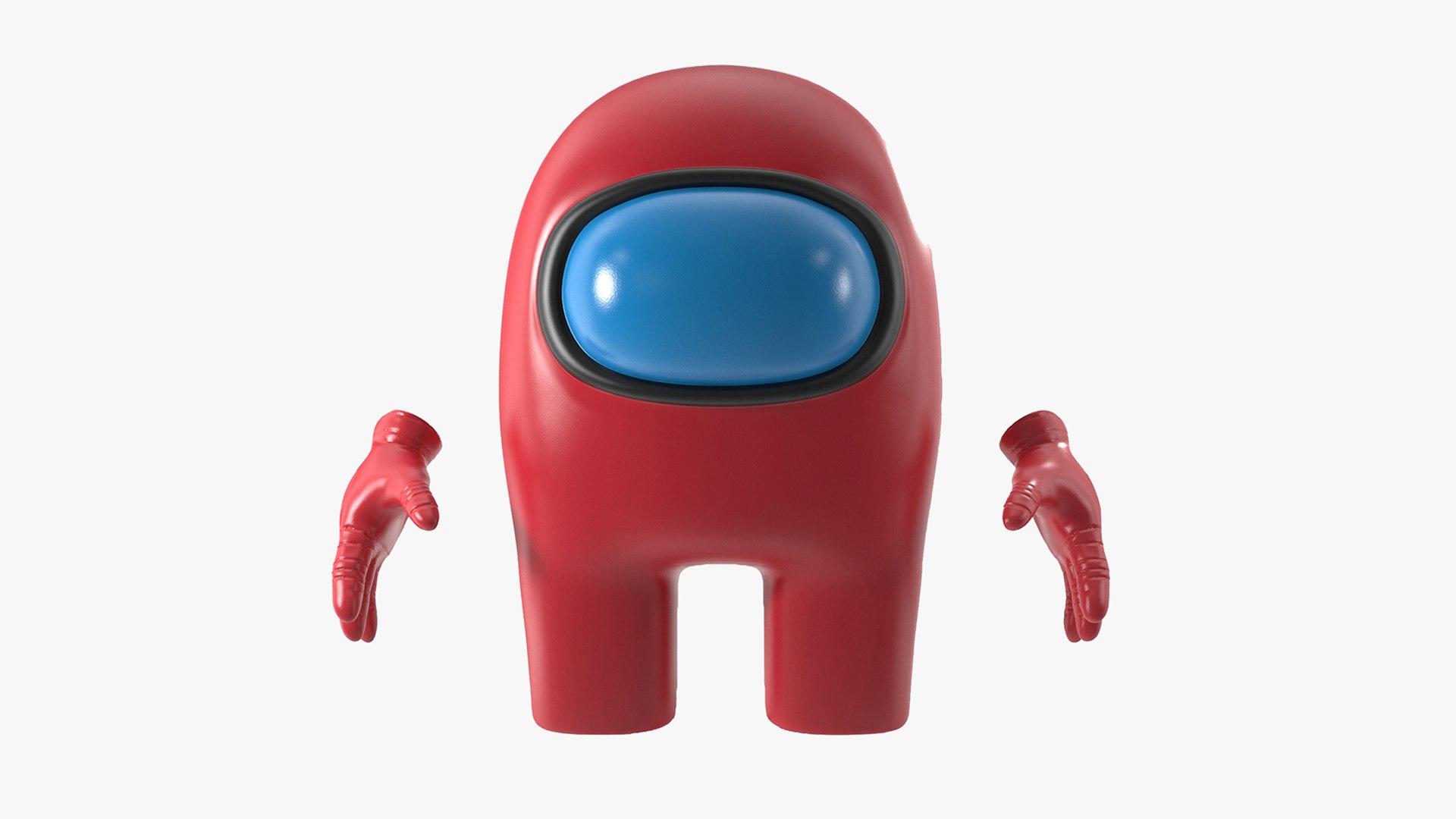 Among Us Character Red Rigged for Modo 3D model preview