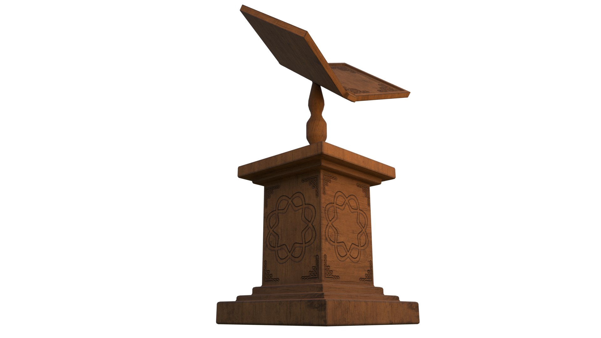 3D Old Book Stand Model - TurboSquid 1895936