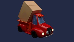 3d model truck cartoon