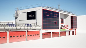 Imola Racetrack Office Building 3D model